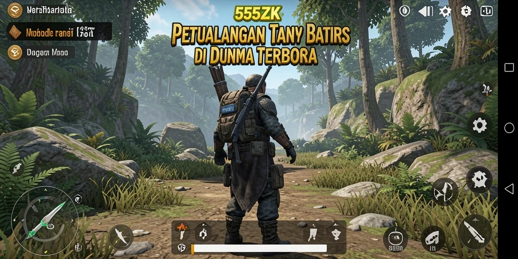 Tampilan gameplay <strong>555ZK</strong> yang menakjubkan dalam dunia terbuka.