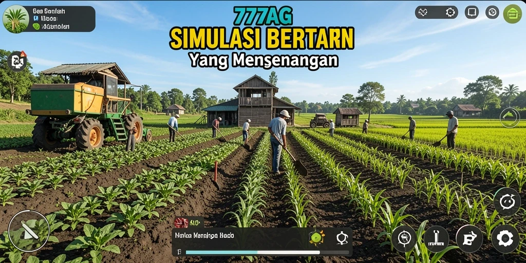 Tampilan gameplay 777AG yang menarik dan interaktif saat bertani.