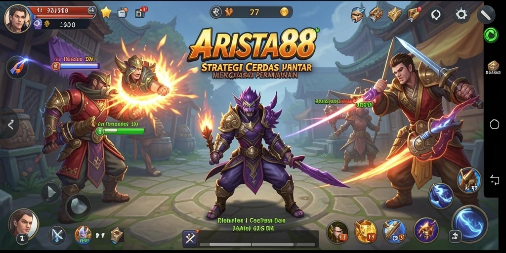 Tangkapan layar gameplay ARISTA88 yang menunjukkan aksi strategis yang mendebarkan.