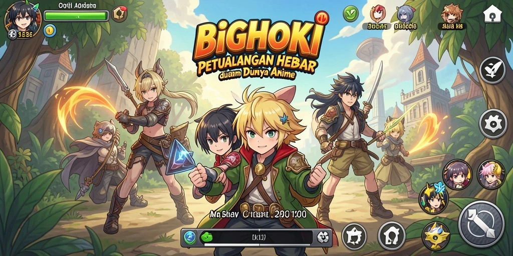 Gameplay seru dengan karakter Anime unik dan menarik.
