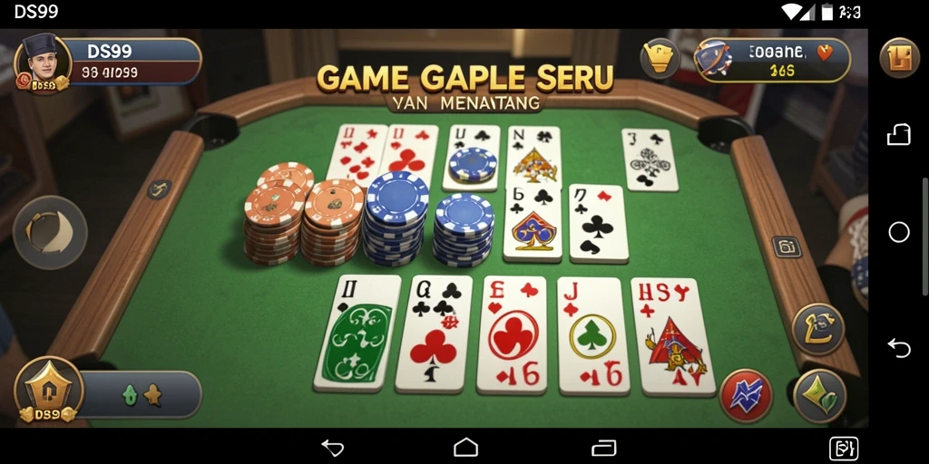 Screenshot menampilkan gameplay seru dari permainan Gaple.