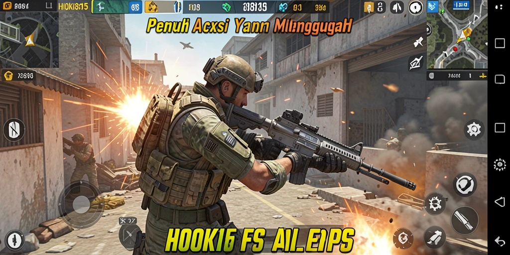 Tampilan aksi intens dari gameplay HOKI8815 yang mendebarkan.