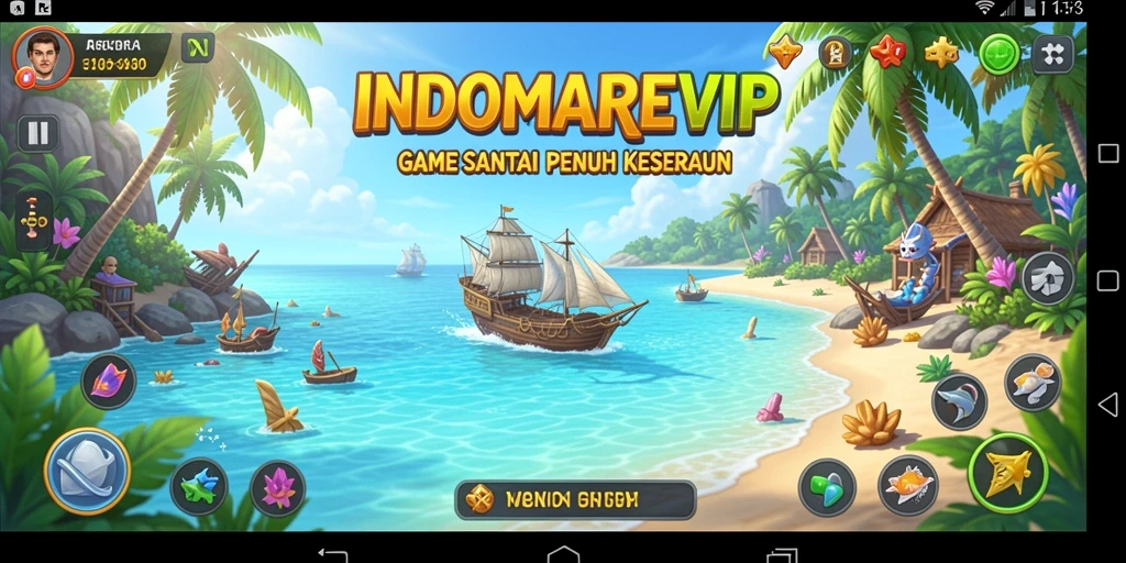 Tampilan menarik dari gameplay casual INDOMAREVIP yang menghibur.