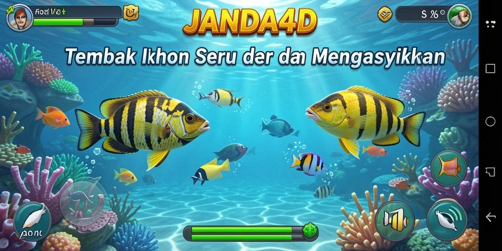 Tampilan gameplay seru dalam JANDA4D yang penuh warna.