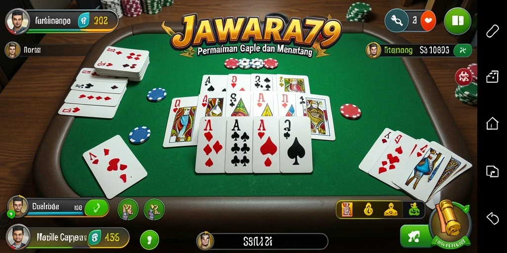 Gameplay seru dan interaktif Gaple di JAWARA79.