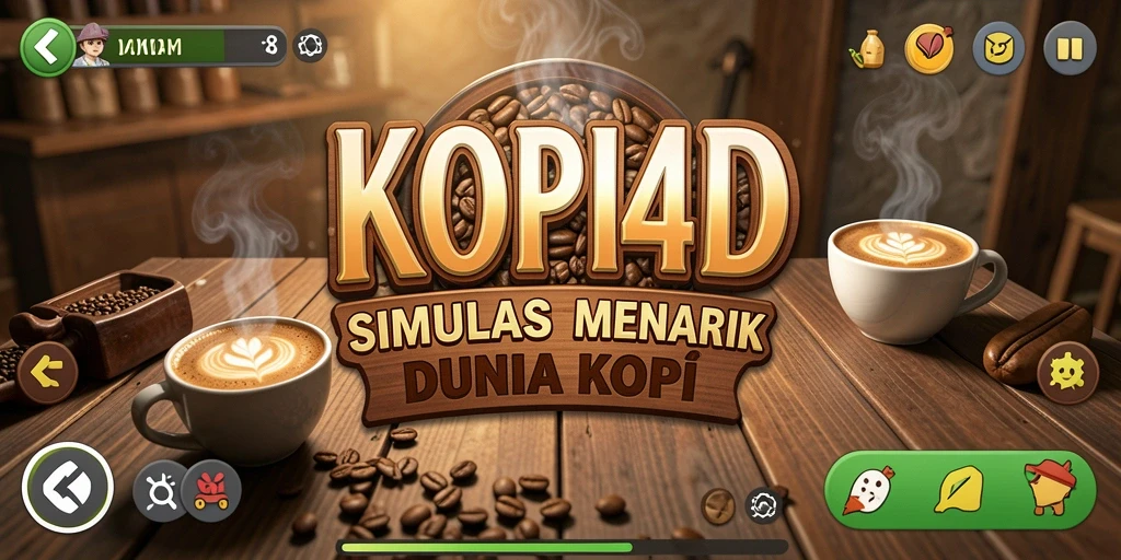 Tampilan gameplay KOPI4D yang menarik dan penuh warna.