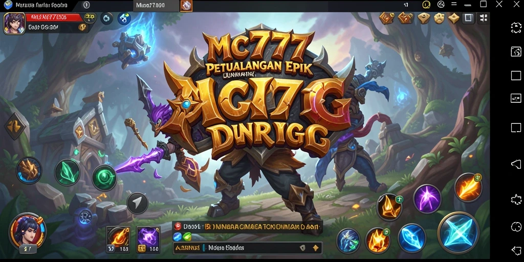 Screenshot gameplay ARPG MC777 dengan aksi petualangan yang mendebarkan.