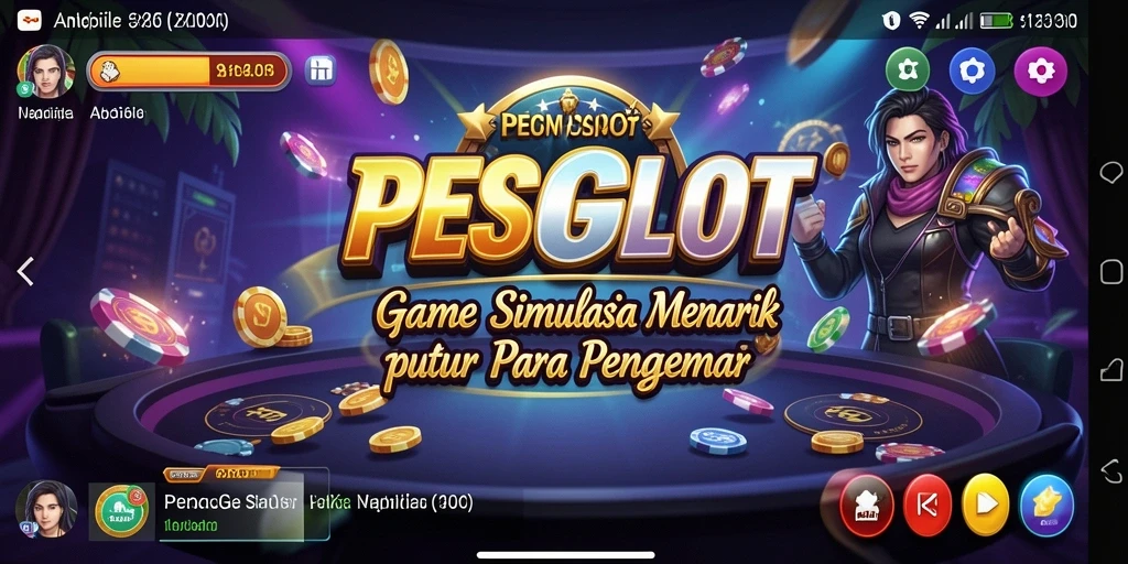 Screenshot PESGSLOT menampilkan alur gameplay simulasi yang mendalam.