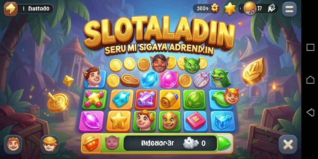 Menampilkan gameplay seru dan penuh warna dari SLOTALADIN.