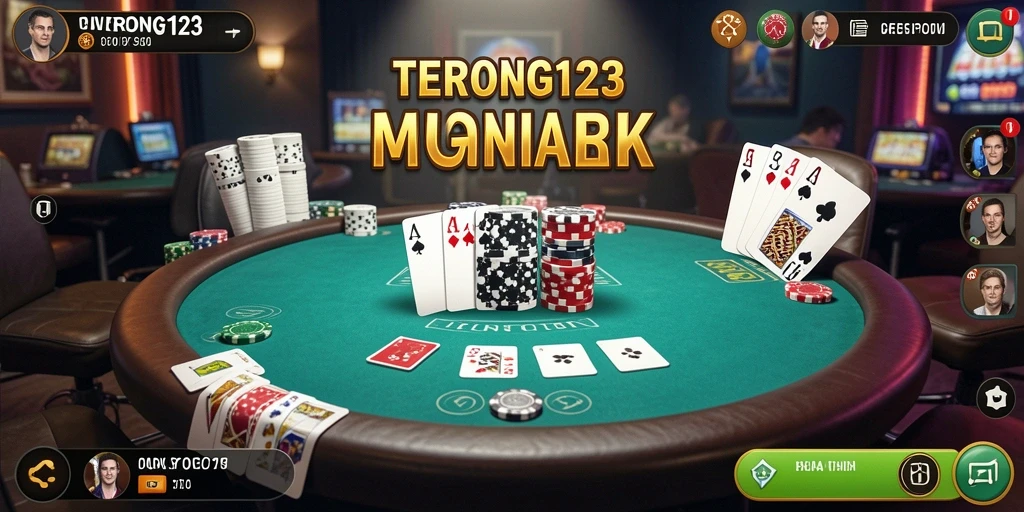 Tampilan menarik gameplay Poker di TERONG123, penuh aksi dan strategi.