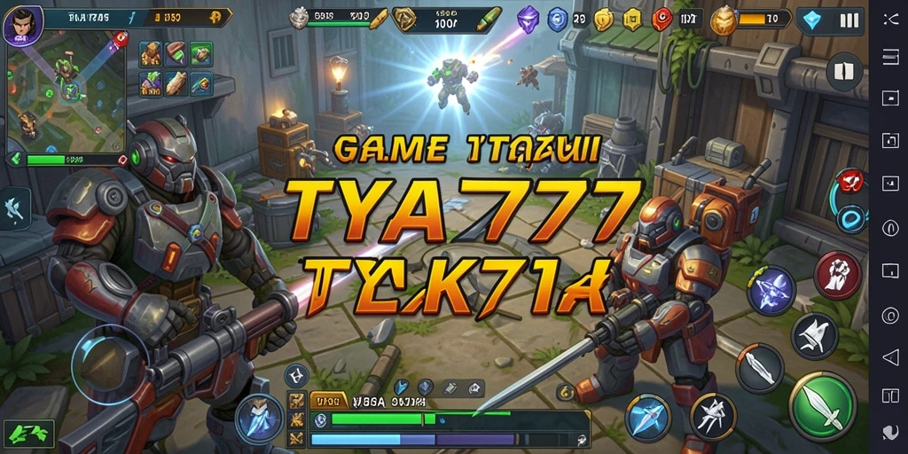 Screenshot gameplay strategi TYA777 yang mendebarkan.