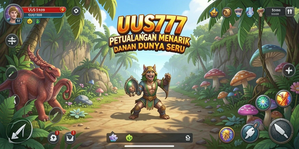Screenshot menunjukkan petualangan seru di dunia UUS777.