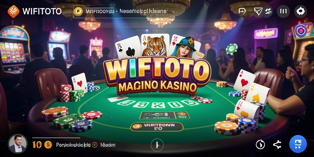 Gameplay seru dari WIFITOTO yang menampilkan suasana Kasino.
