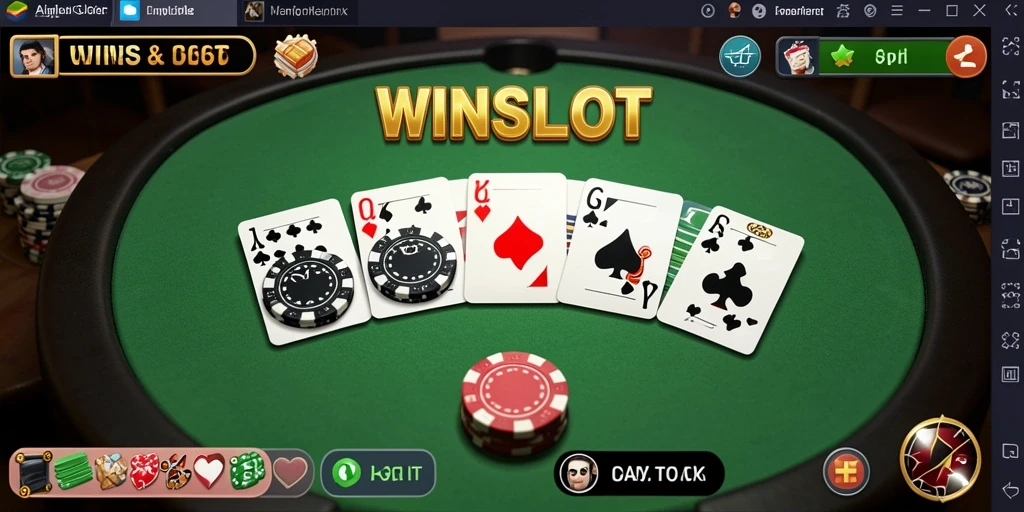 Tampilan gameplay seru dalam game Gaple WINSLOT.