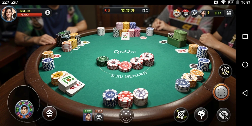 Tampilan seru gameplay QiuQiu di ZK7.